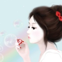 韩国卡通可爱美女头像,美女q版素描卡通头像,可爱美女卡通头像,