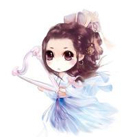 手绘古风头像女生白衣