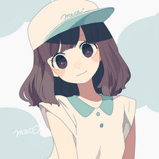 尚插画女生微信时光晕染心情