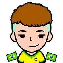 微信巴西球迷男生脸萌头像