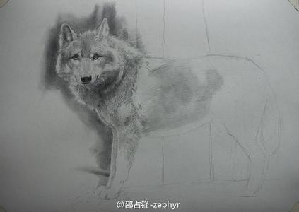 邵占峰写实素描头像